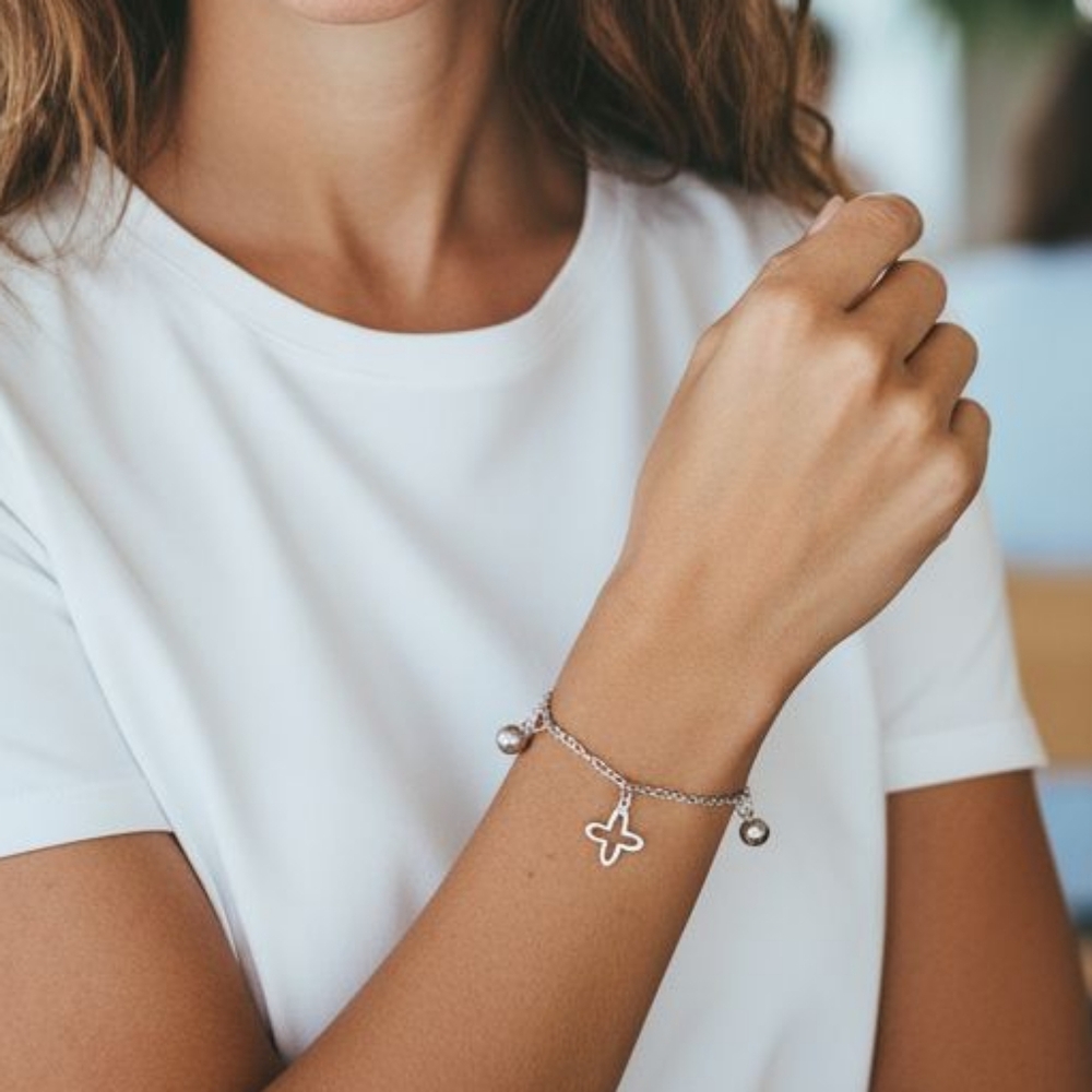 Stainless Steel Clover Design Bracelet